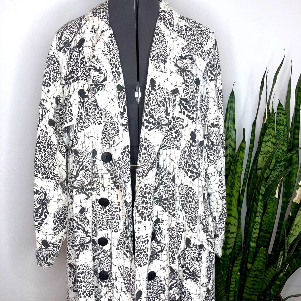 Vintage Sybil duster coat with cheetahs